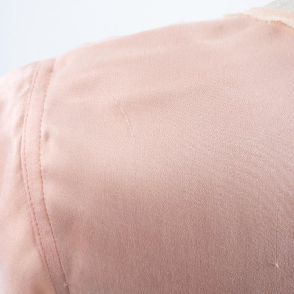 Rebecca Taylor Pink Top M Silk Sheer Illusion Ballerina Blouse AS-IS - Picture 2 of 8